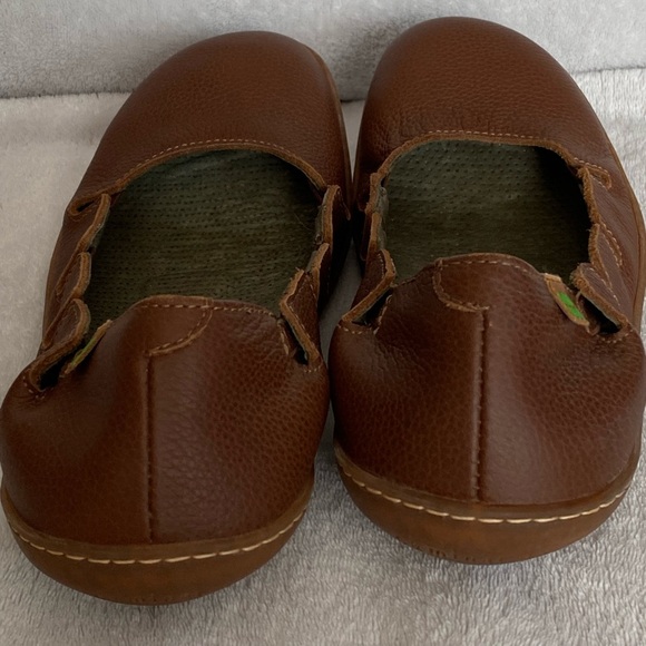 SOLD El Naturalista Women EU 40 US 9 Viajero Slipper Flat Shoe Leather brown - Picture 8 of 16